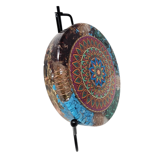 Malachite Mandala Energy Disk