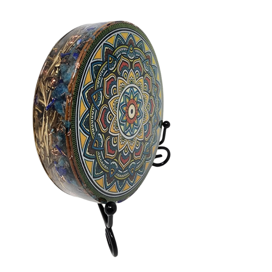 Green Mandala Orgonite Charging Plate