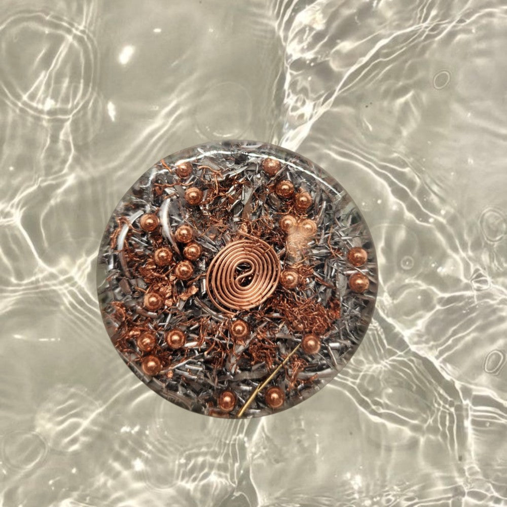 Aquamarine Harmonic Field Puck