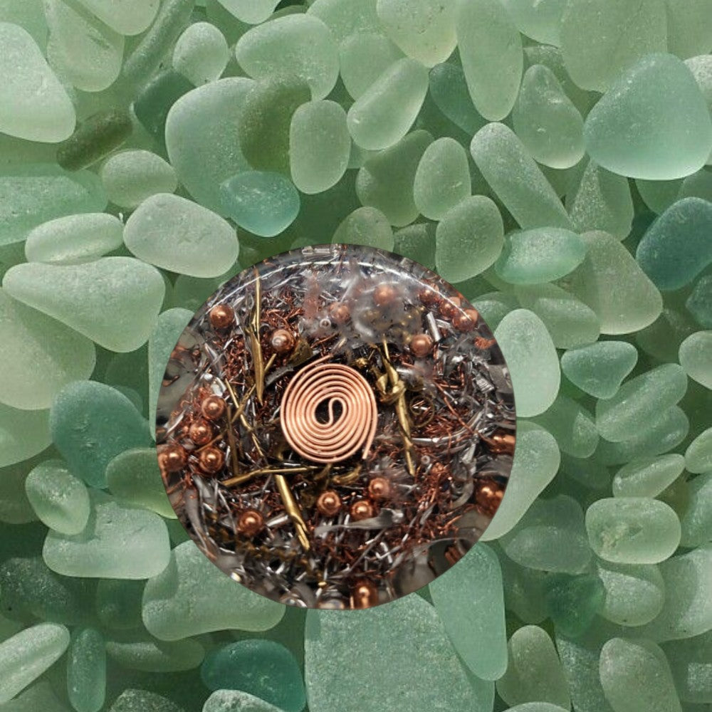 Apatite & Aquamarine Harmonic Field Puck