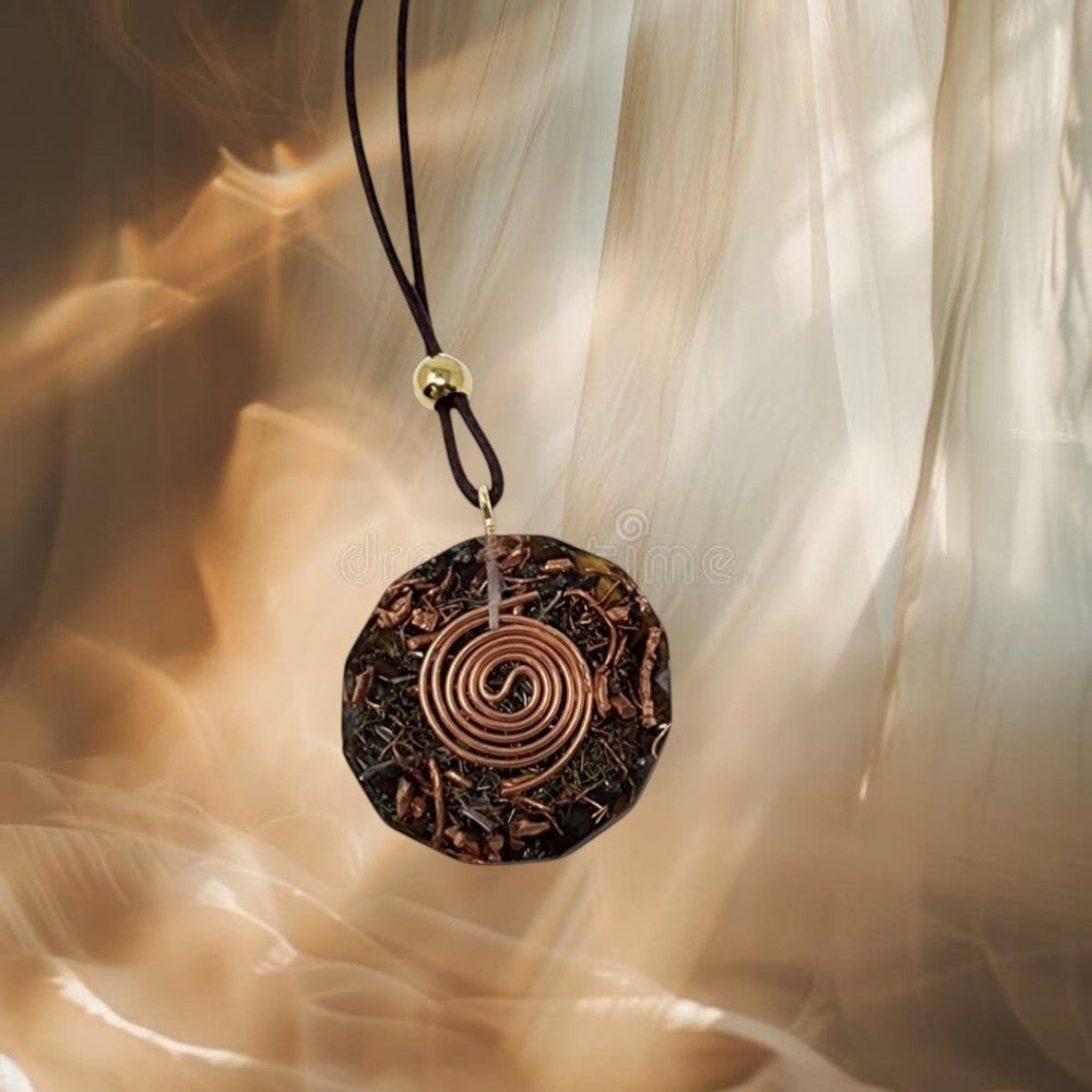 Solar Power Orgonite Pendant