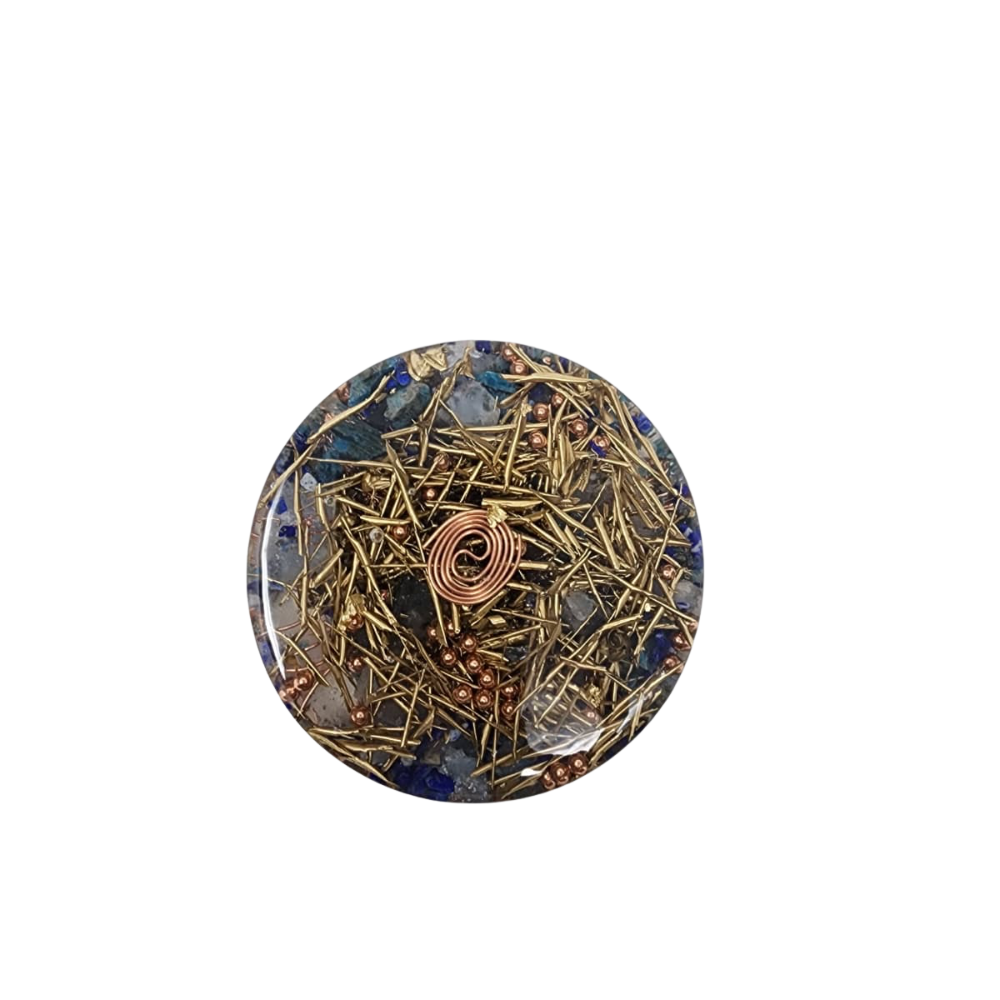 Green Mandala Orgonite Charging Plate