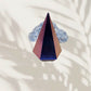 Hexagonal Purple Orgonite pyramid