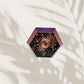 Hexagonal Purple Orgonite pyramid