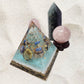 Amazonite Flower of Life Pyramid