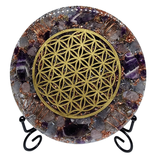 Flower of Life Golden Energy Disk