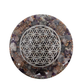 Flower of Life Silver Energy Disk