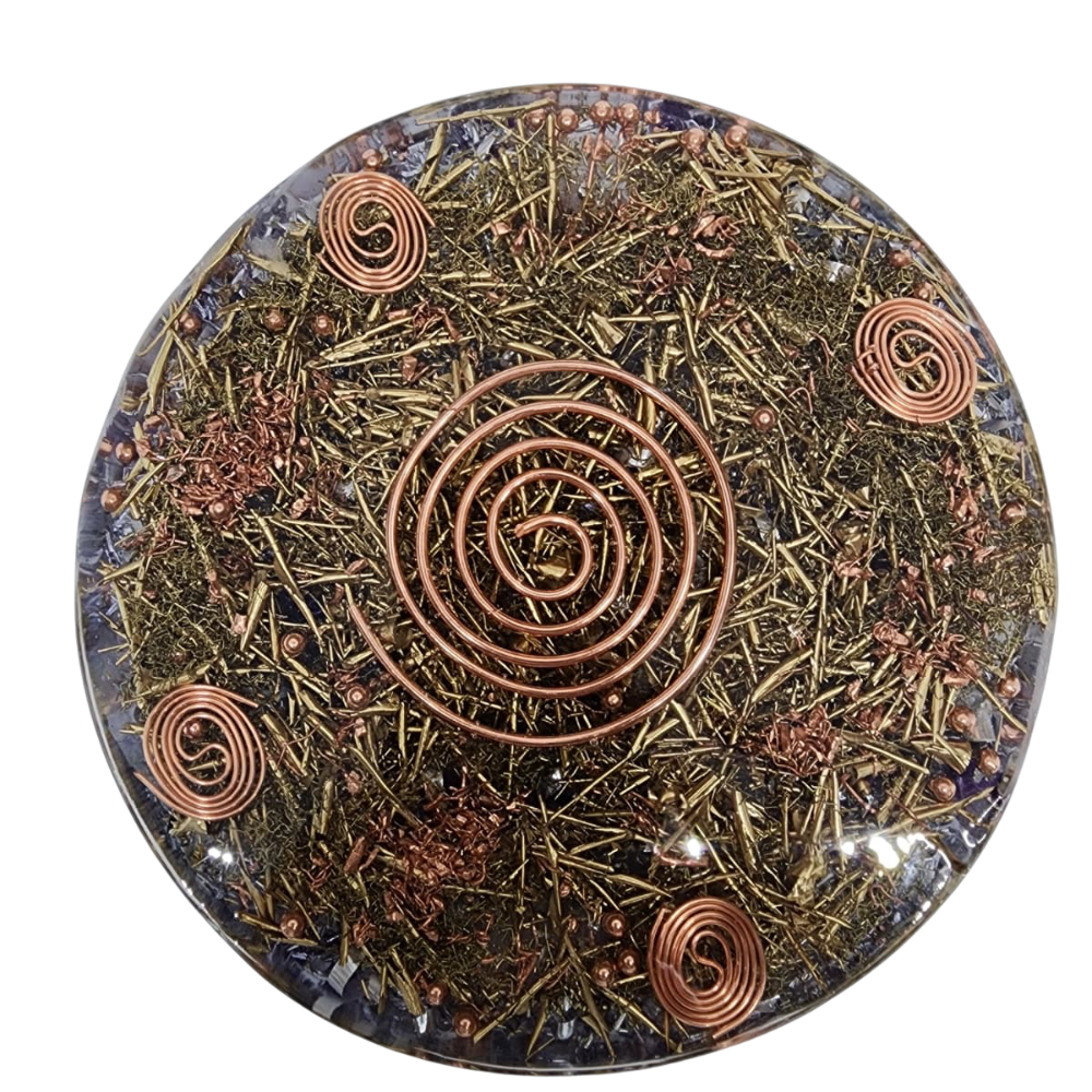 Flower of Life Silver Energy Disk