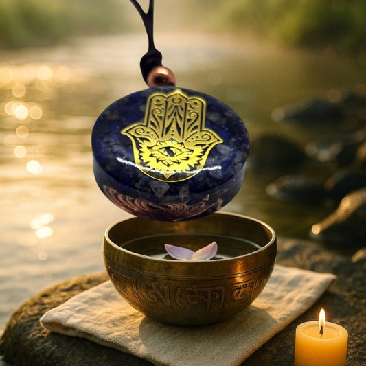 Hamsa Wisdom Orgonite Pendant