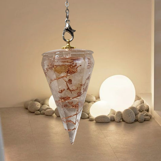 Citrine Hexagonal Orgonite Pendulum