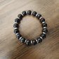 Shungite Men’s Bracelet with Copper Accents – EMF Protection & Grounding | Quantum Charged Energy Bracelet