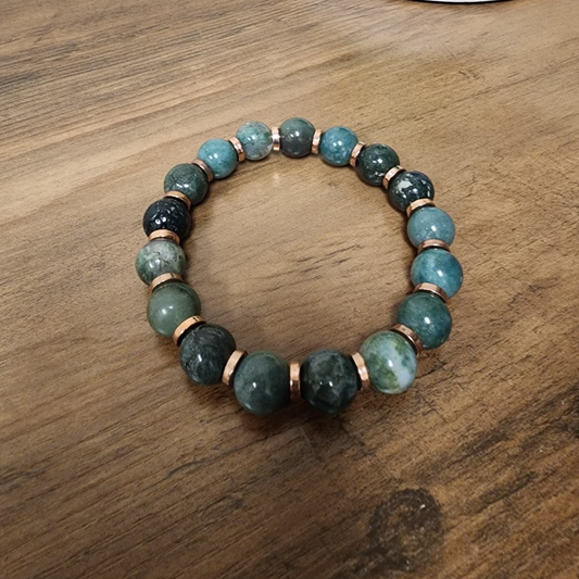Fancy Jasper Men’s Bracelet – Grounding & Stability | Quantum Charged Energy Bracelet