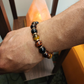 Multi Tiger’s Eye Men’s Bracelet with copper accents – Strength & Focus | Quantum Charged