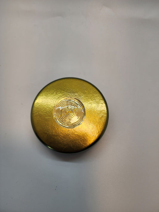 Orgonite Puck: Brass and Copper