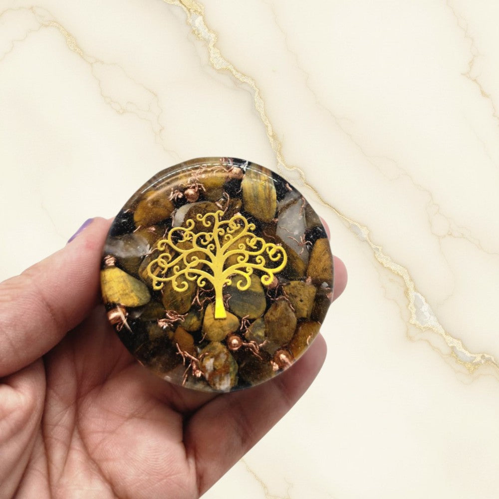 Tiger’s Eye Harmonic Field Puck