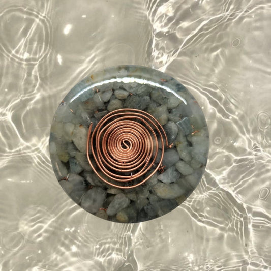 ⁠Aquamarine Harmonic Field Puck