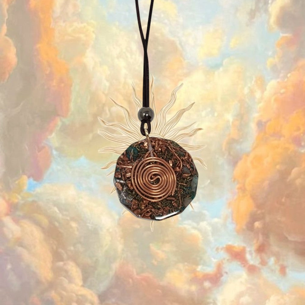 Throat Harmony Orgonite Pendant
