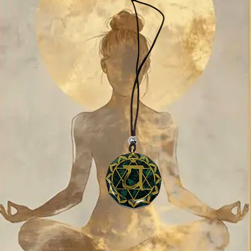 Heart Glow Orgonite Pendant