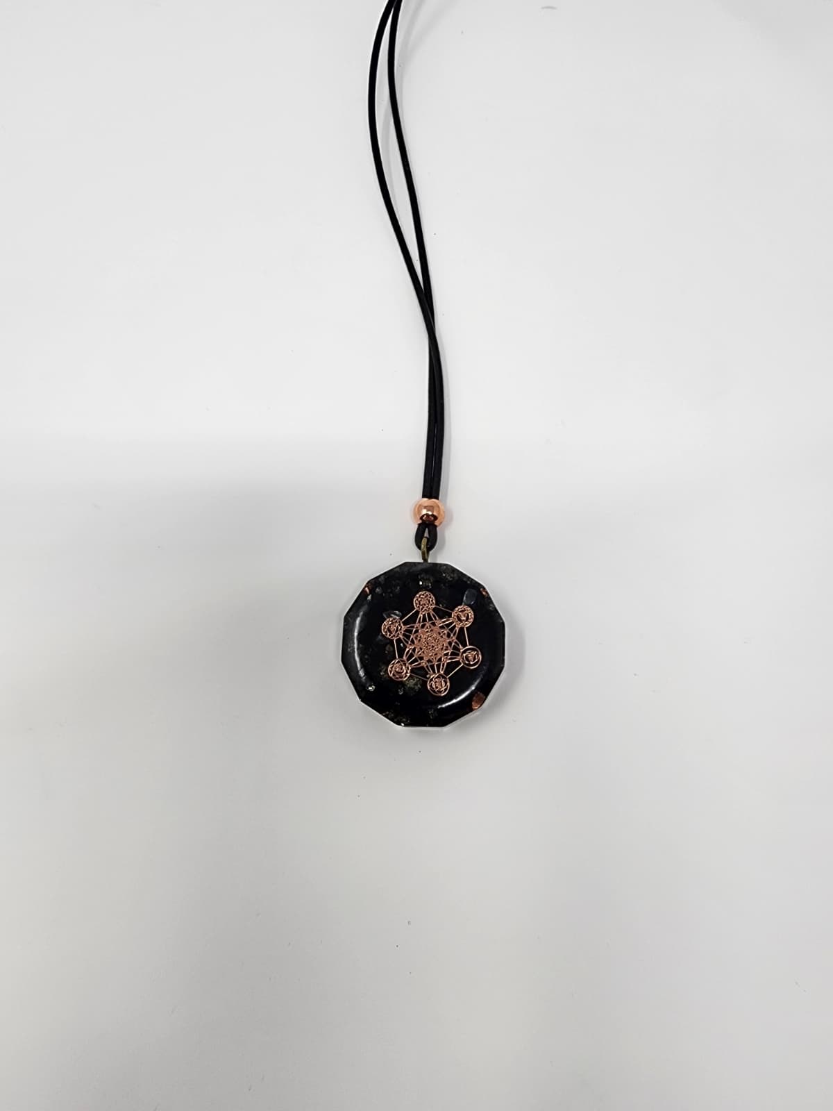 Metatrons cube, shungite, tourmaline, Hematite, pyrite