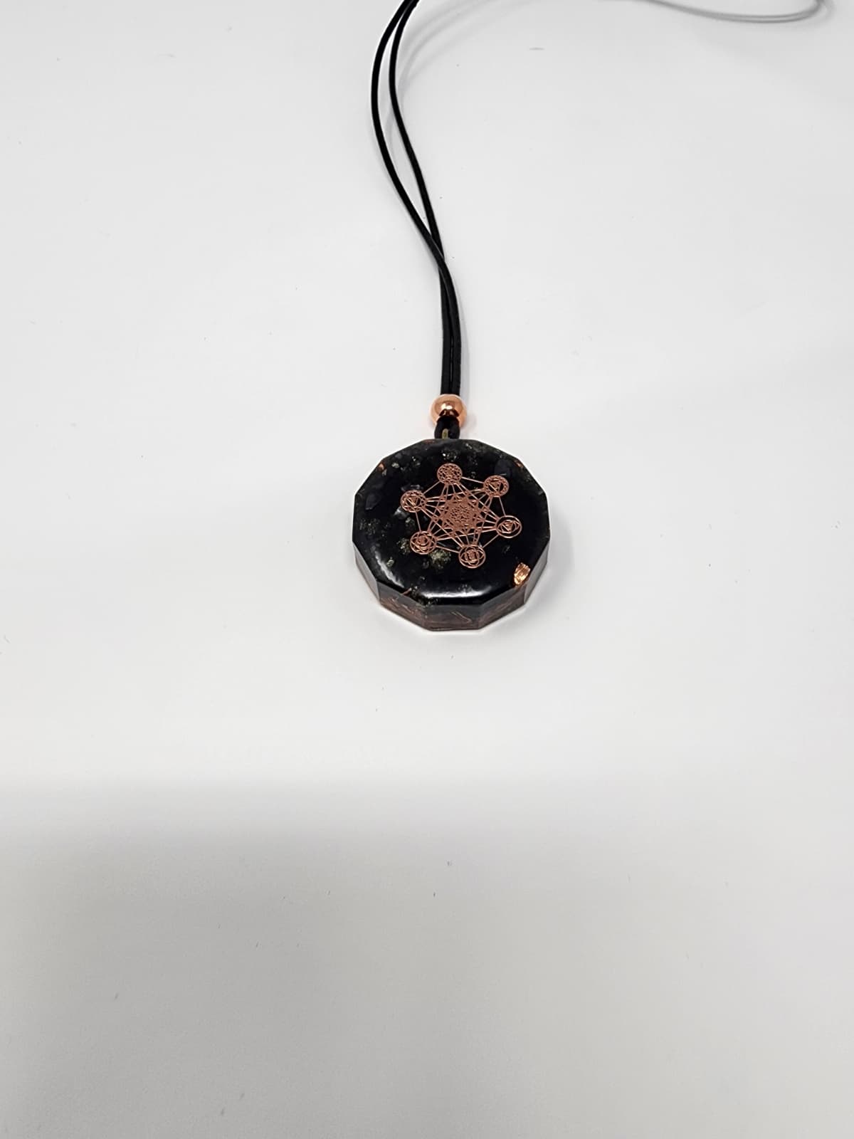 Metatrons cube, shungite, tourmaline, Hematite, pyrite