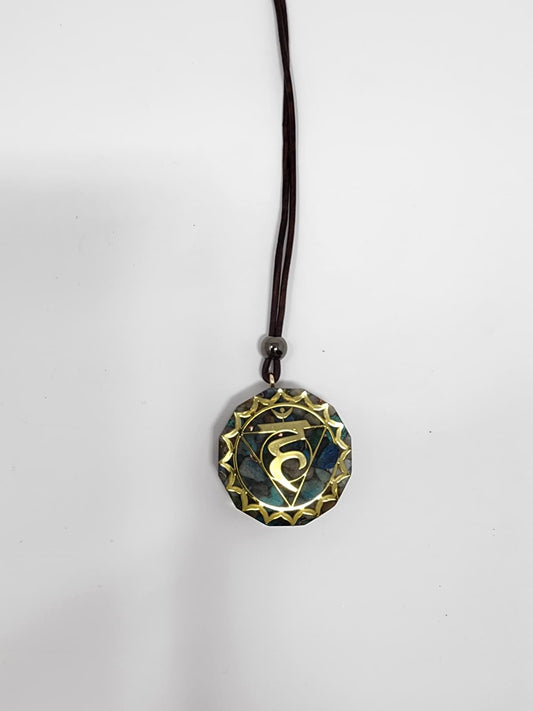 Throat Chakra symbol, Chrysocolla