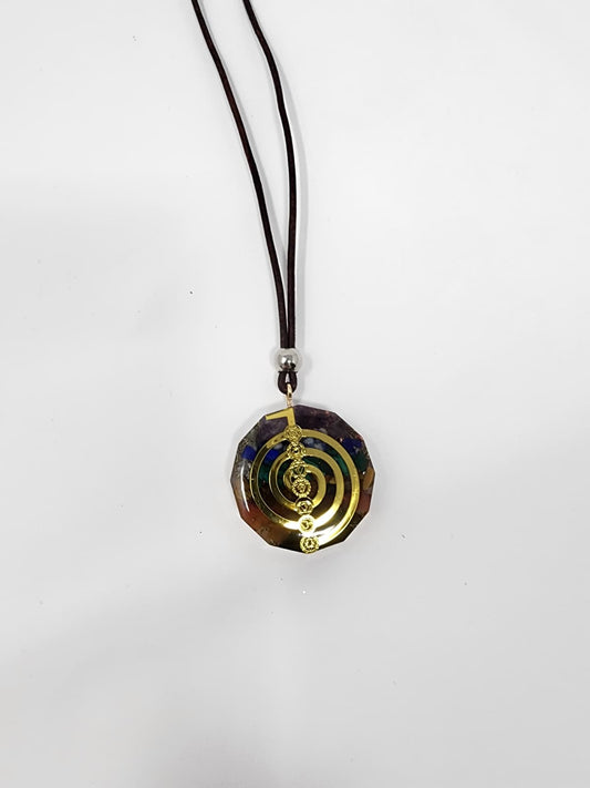 Cho ku rei symbol, 7 stones amethyst, lapislazully,malachite,tigers eye, red jasper, shungite