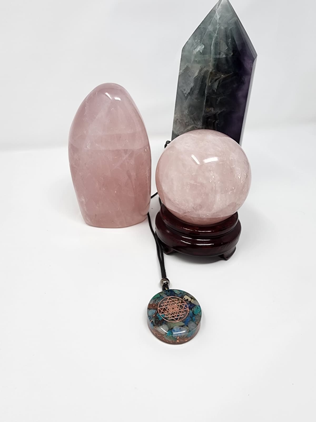 Sri yantra, chrysocola