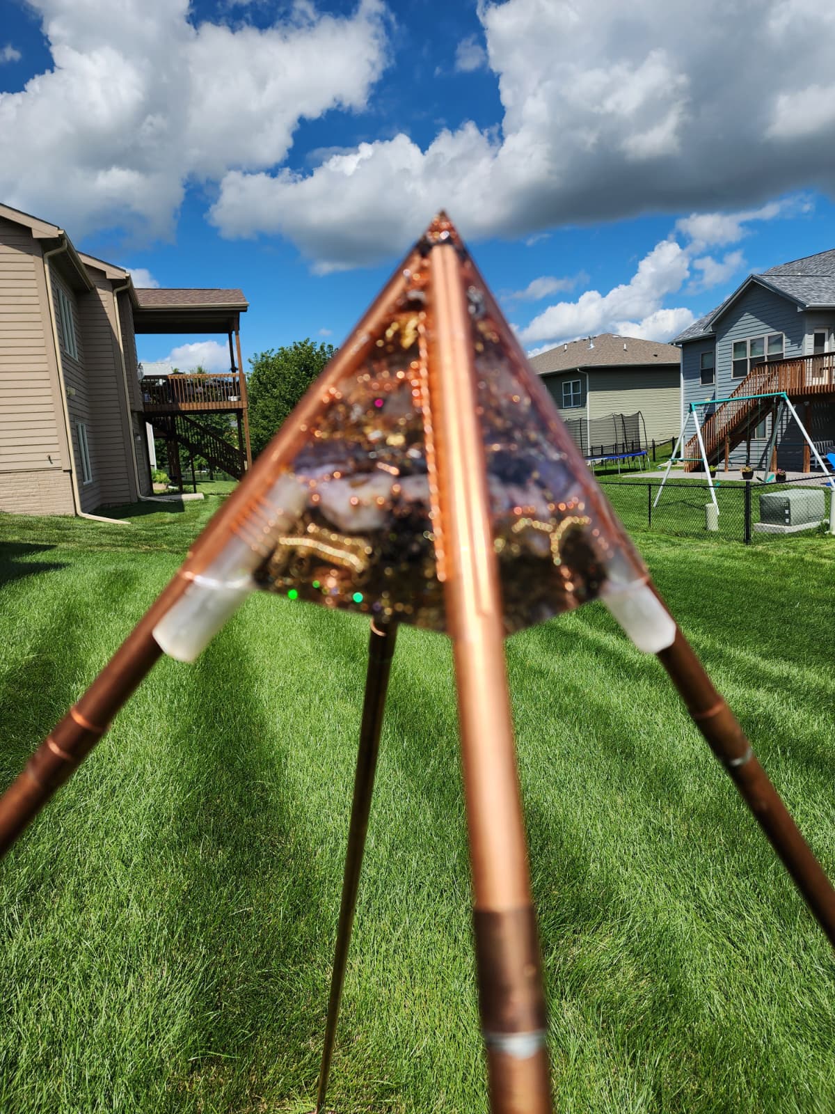 Merkabah Chamber of Light Copper Pyramid